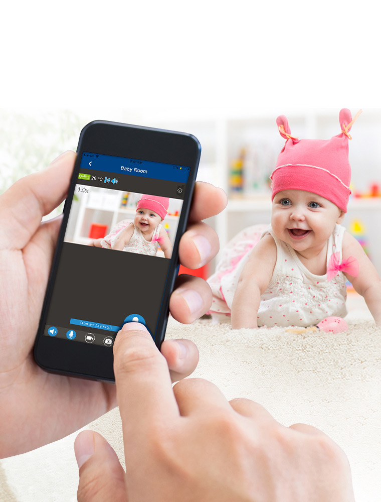 Baby monitor app store using 2 phones