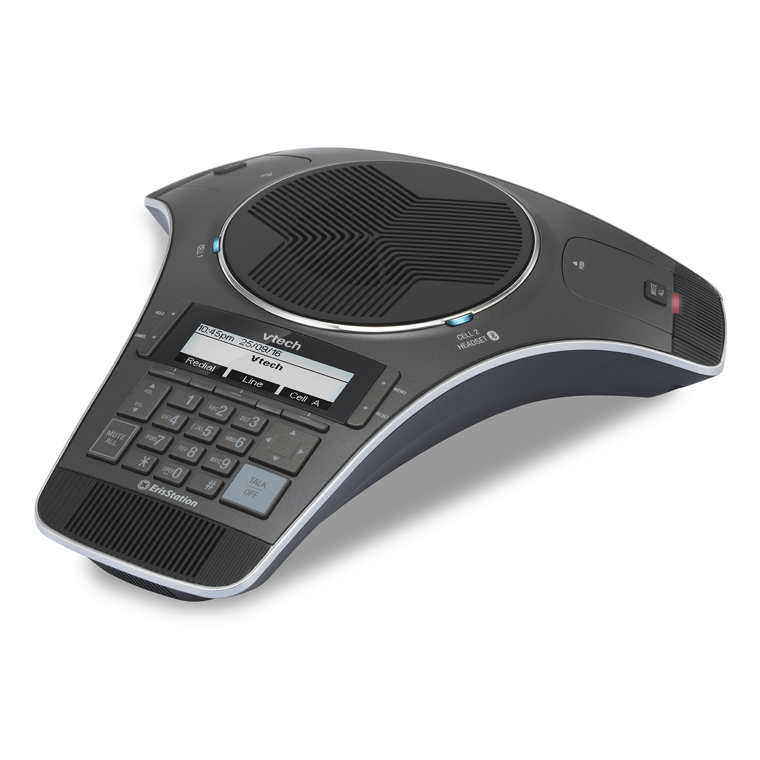 New Vtech ErisStation VCS752 SIP Conference Speakerphone with 2 Wireless Mics 
