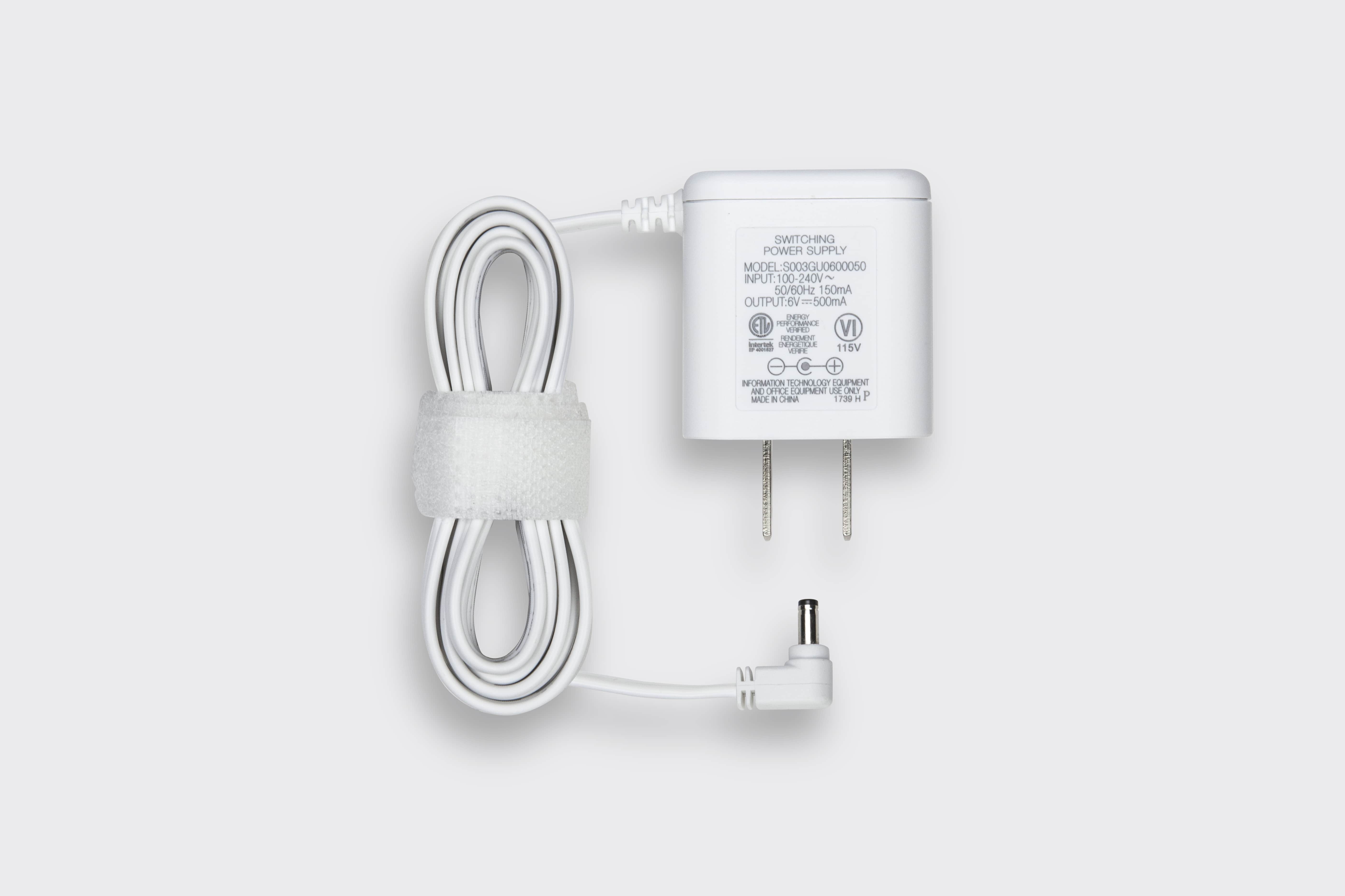 90cm USB White Cable for Miniland Baby 89166 2.4" Baby Monitor Parent Unit 
