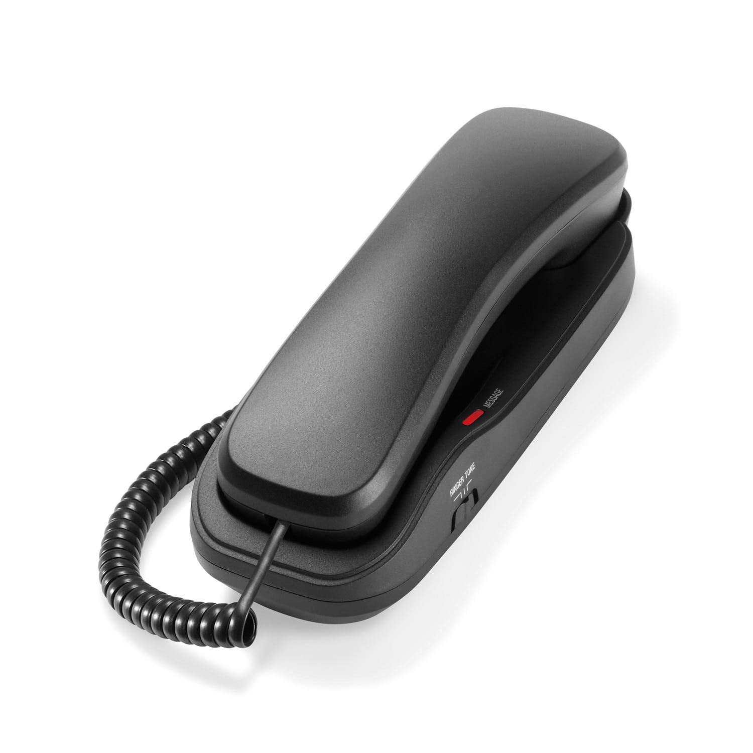 Image of 1-Line Classic Analog Corded TrimStyle Phone | A1311 Matte Black