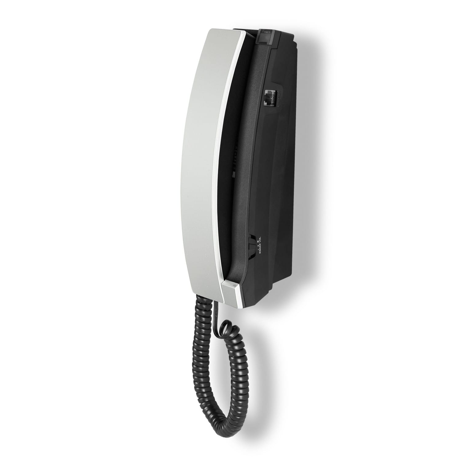 Image of 1-Line Contemporary Analog TrimStyle Phone with No MWI | A2310-NM Silver & Black
