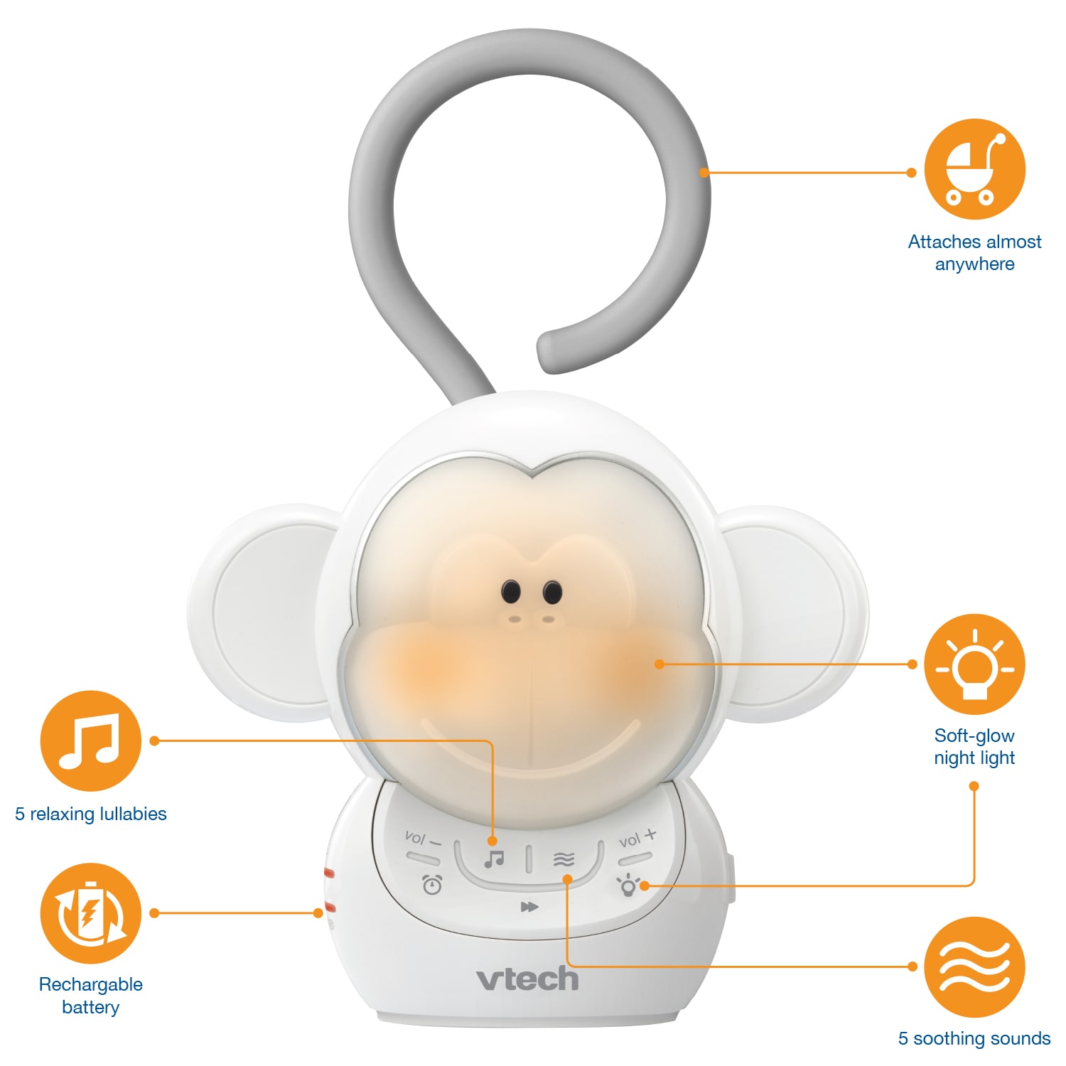 Myla the Monkey® Portable Soother - view 9