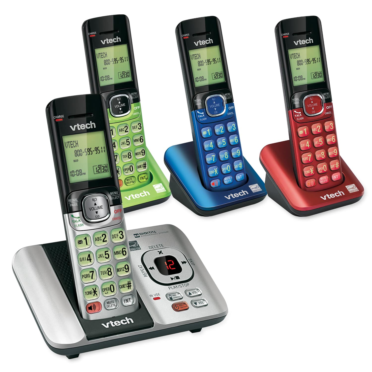 4 Handset Answering System with Caller ID/Call Waiting