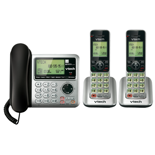 2 Handset Answering System with Caller ID/Call Waiting - view 1