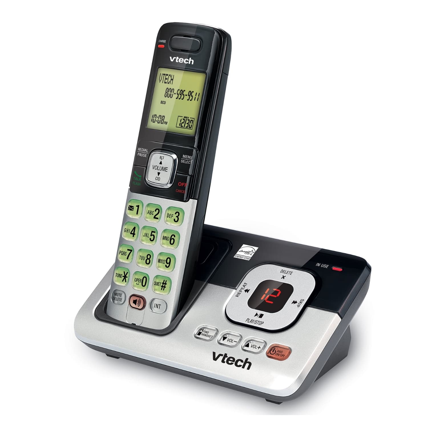 Backlit Display VTech CS6829 Expandable Cordless Answering System with Caller ID DECT 6.0