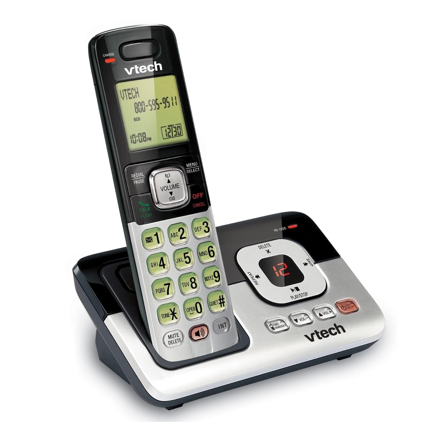 Backlit Display VTech CS6829 Expandable Cordless Answering System with Caller ID DECT 6.0