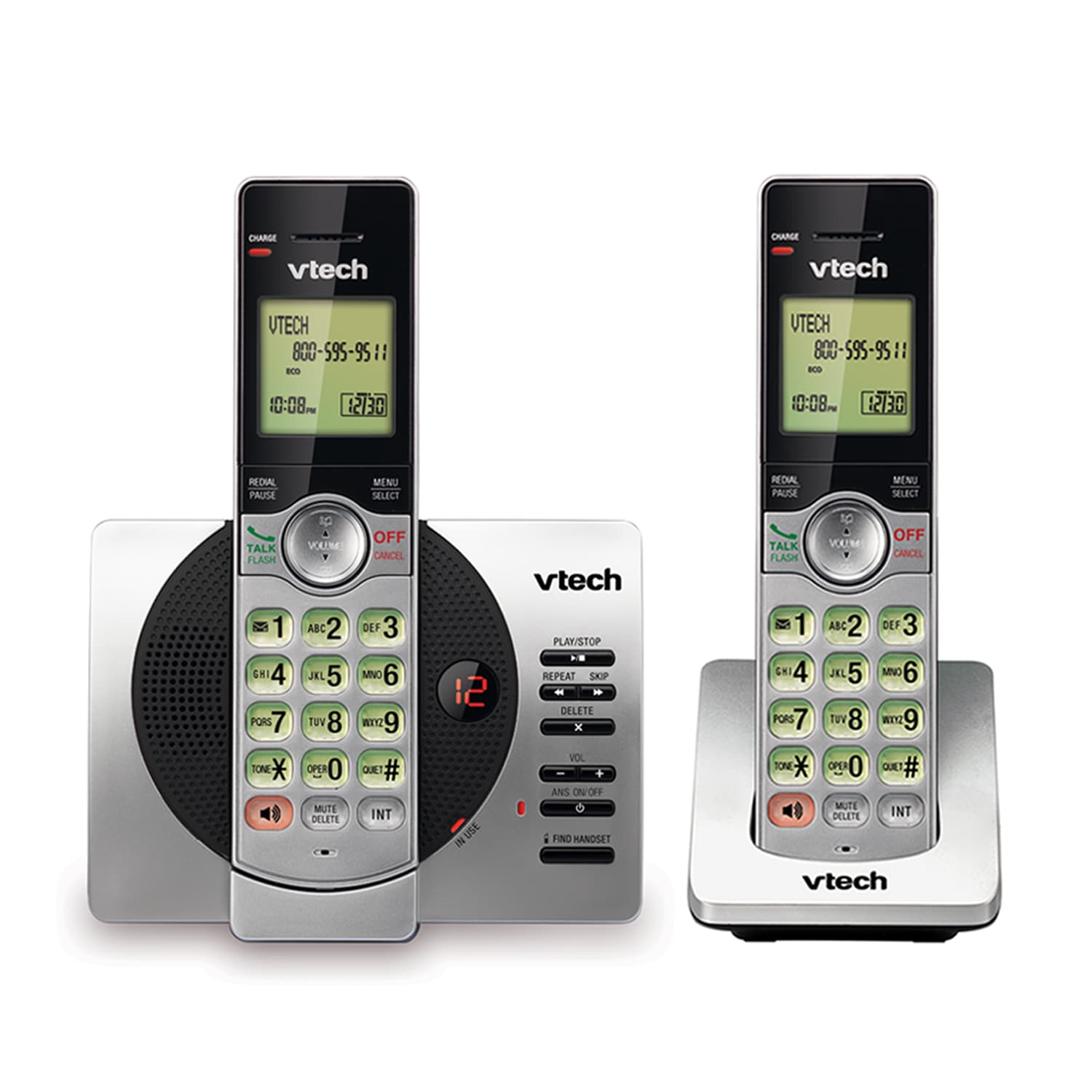 2 Handset Cordless Answering System with Caller ID/Call Waiting