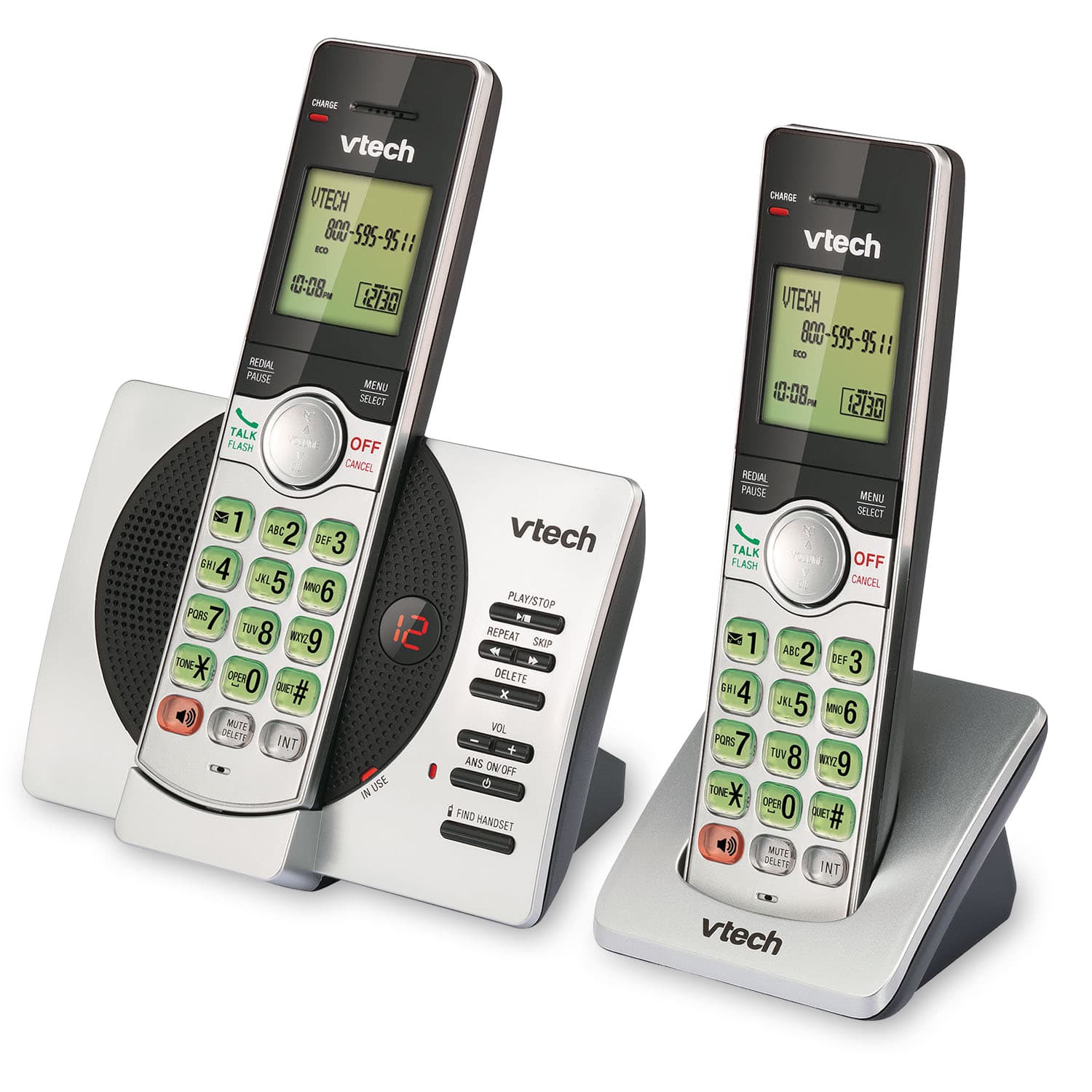 2 Handset Cordless Answering System with Caller ID/Call Waiting - view 2