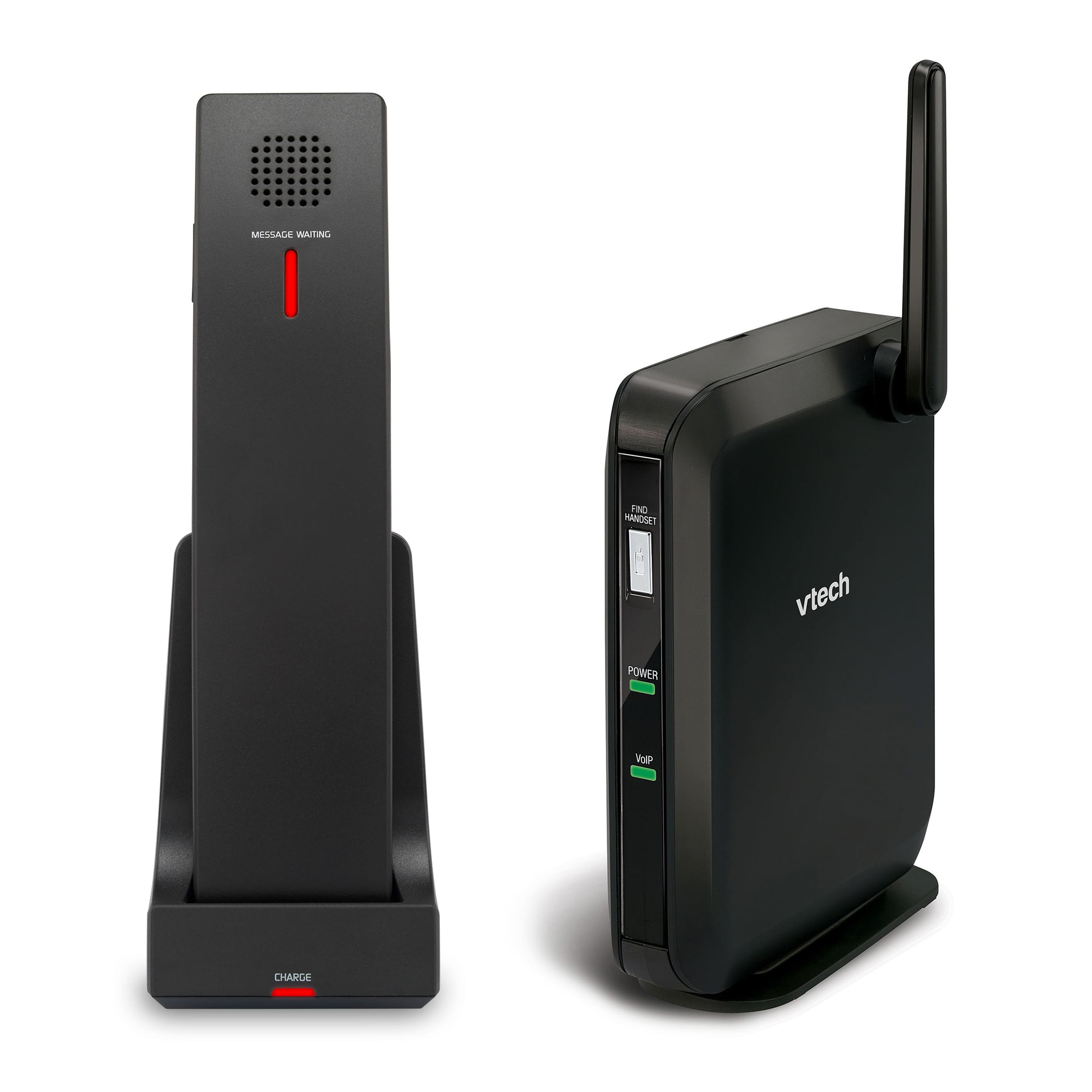 Image of SIP 1-Line Hidden Base with 1 Cordless Handset and Charger | CTM-S2115 Matte Black