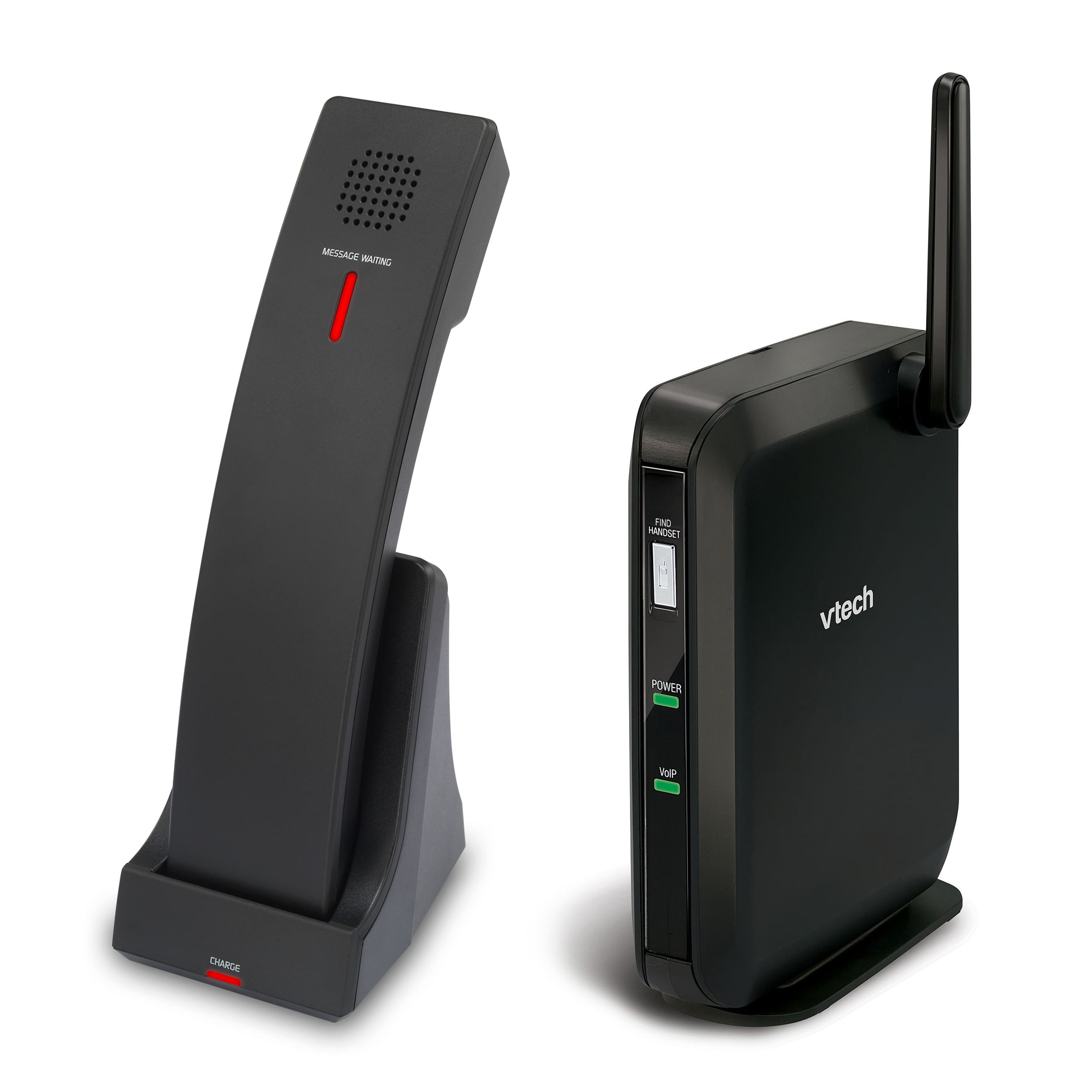 Image of SIP 1-Line Hidden Base with 1 Cordless Handset and Charger | CTM-S2115 Matte Black