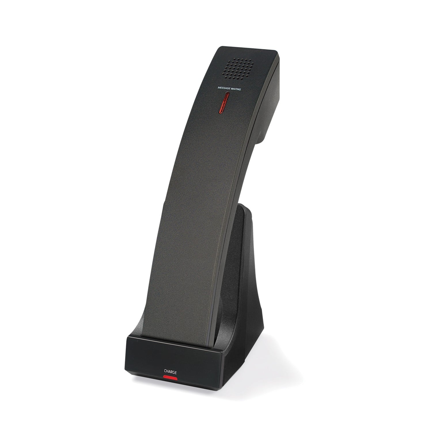 1-Line SIP Contemporary Cordless Accessory Handset and Charger - Matte Black