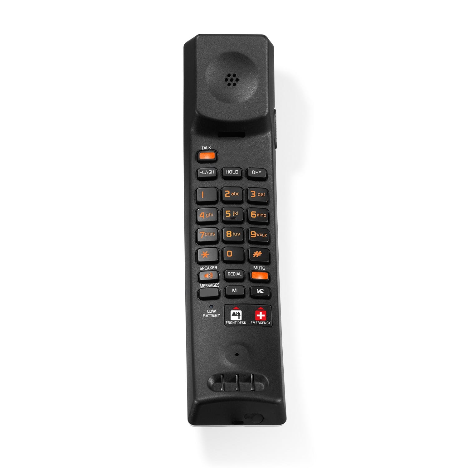 Image of 1-Line Contemporary SIP Cordless Phone | CTM-S2411 Silver & Black