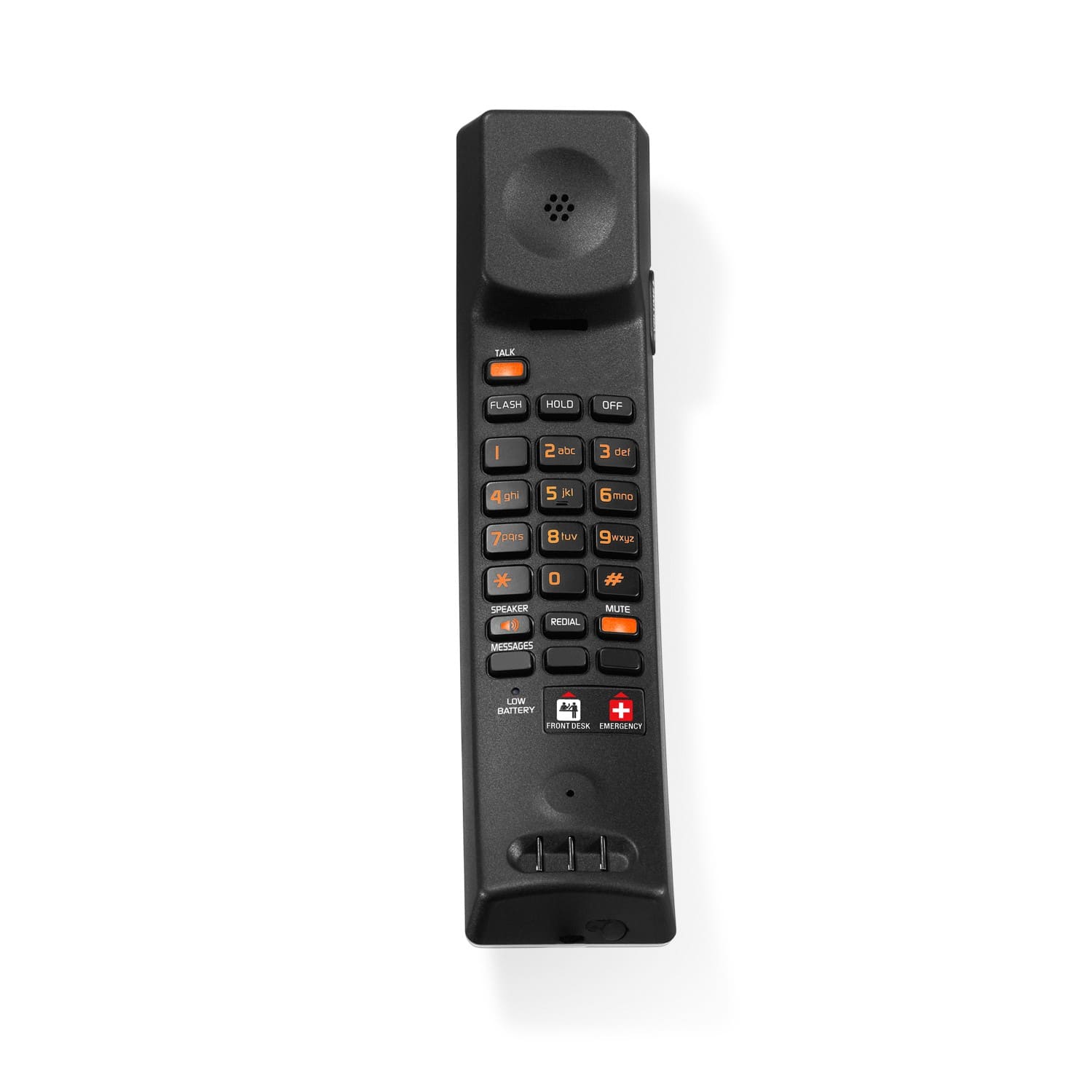 Image of 1-Line Contemporary Analog Cordless Accessory Handset with Speed Dials | CTM-A241SDU Matte Black