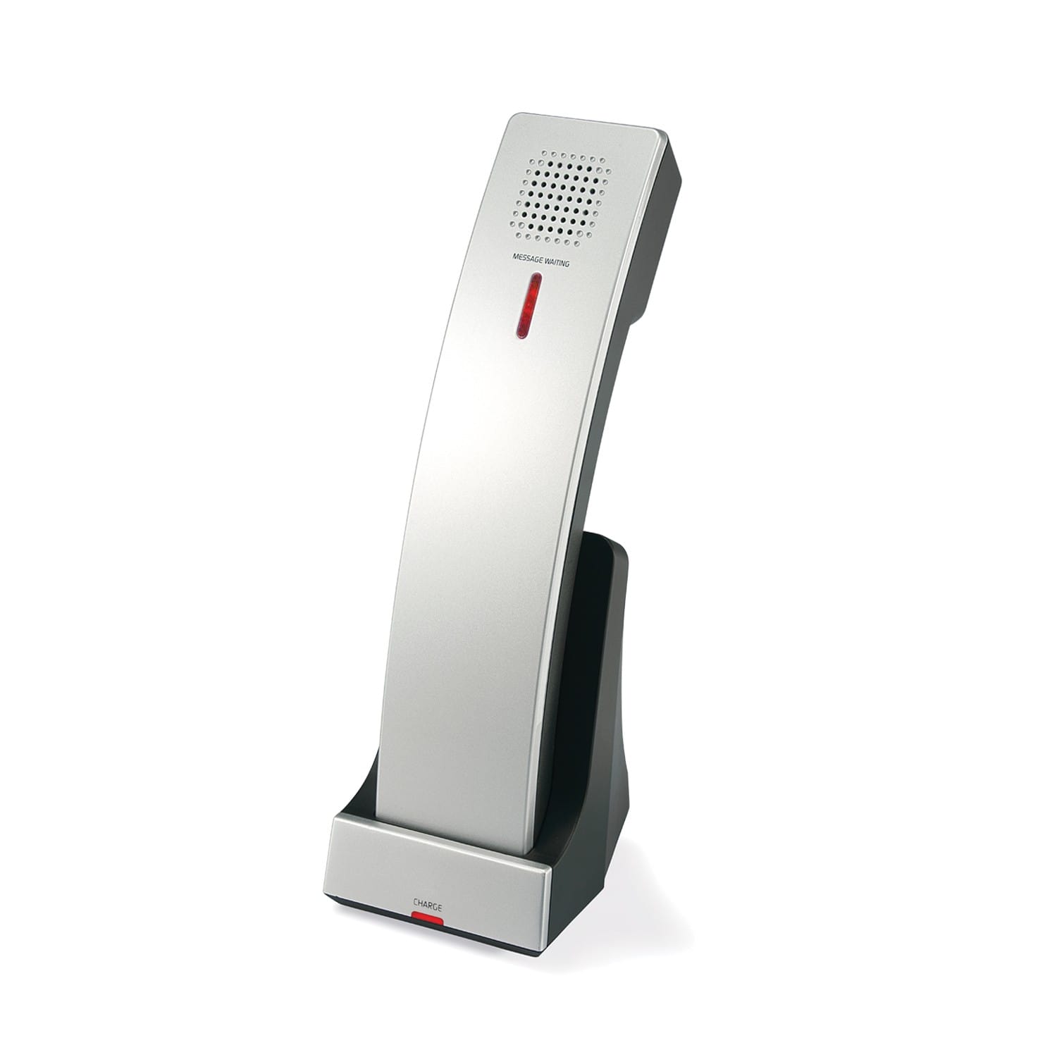 Image of 1-Line Contemporary SIP Cordless Accessory Handset with Speed Dials | CTM-S241SDU Silver & Black