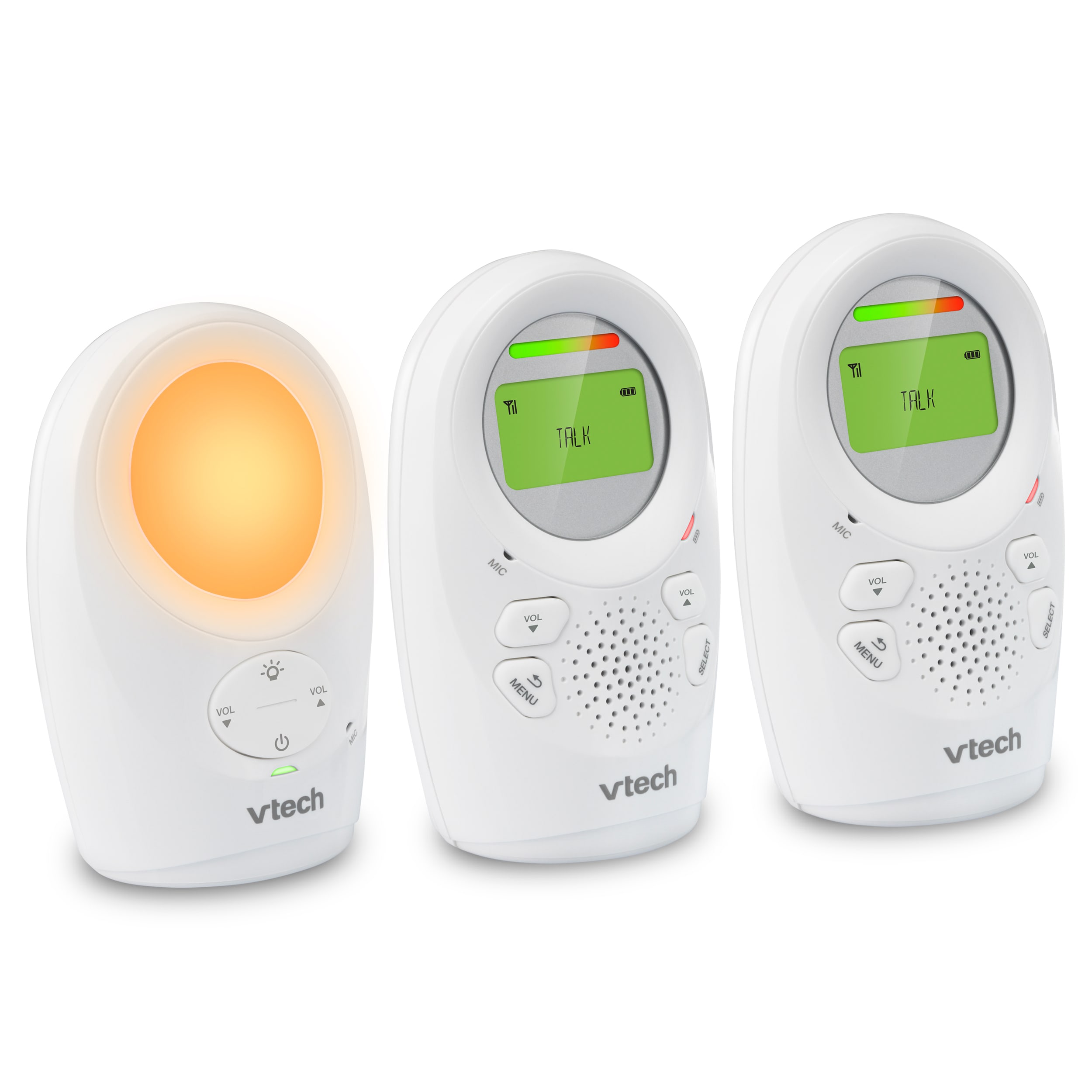 Enhanced Range Digital Audio Baby Monitor with 2 Parent Units