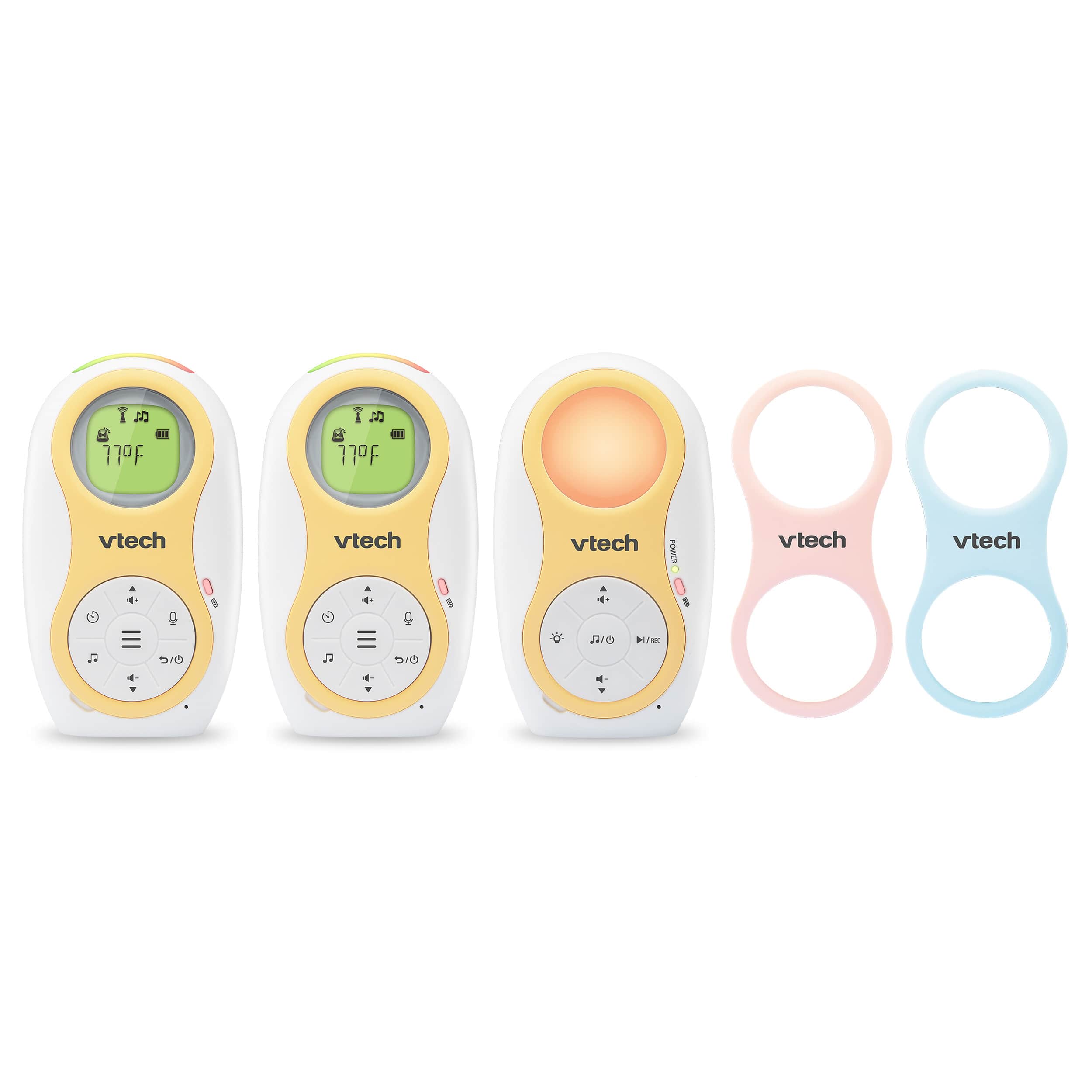 2 Parent Unit Enhanced Range Digital Audio Baby Monitor with Night Light