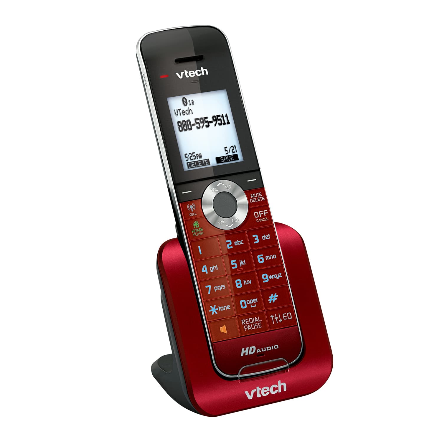1 Cordless Accessory Handset Silver VTech CS6709 DECT 6.0 Phone with Caller ID/Call Waiting Renewed 