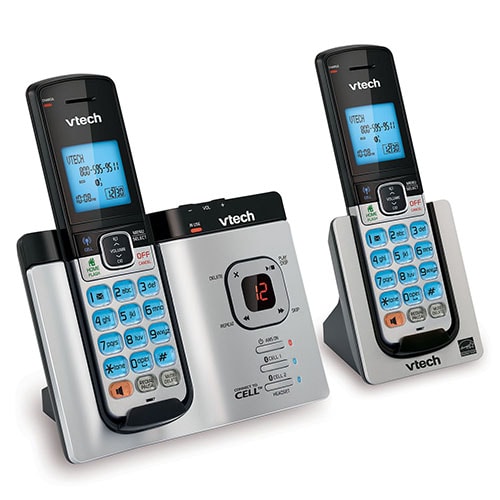 2 Handset Connect to Cell™ Phone System with Caller ID/Call Waiting