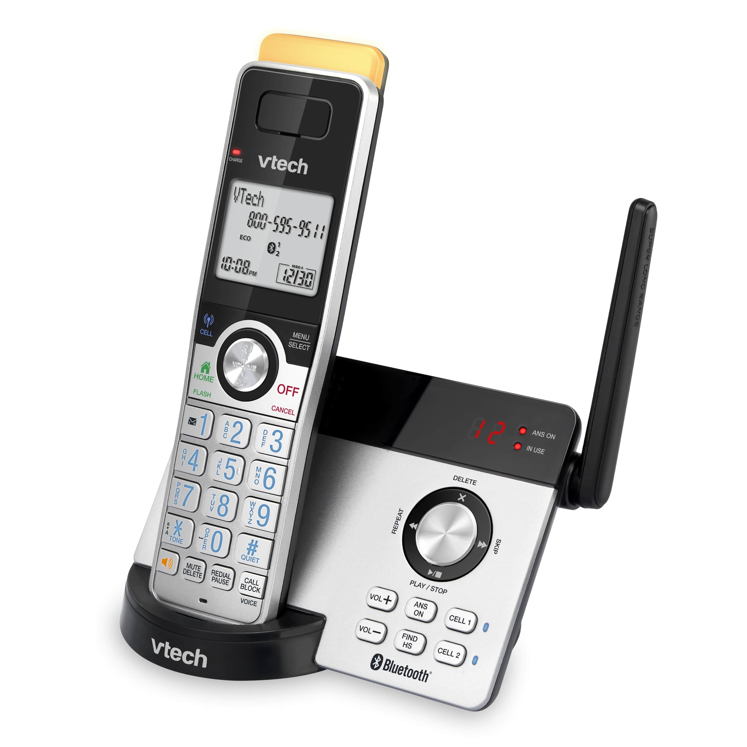 Expandable Cordless Phone with Super Long Range, Bluetooth Connect to Cell, Smart Call Blocker and Answering System - view 2
