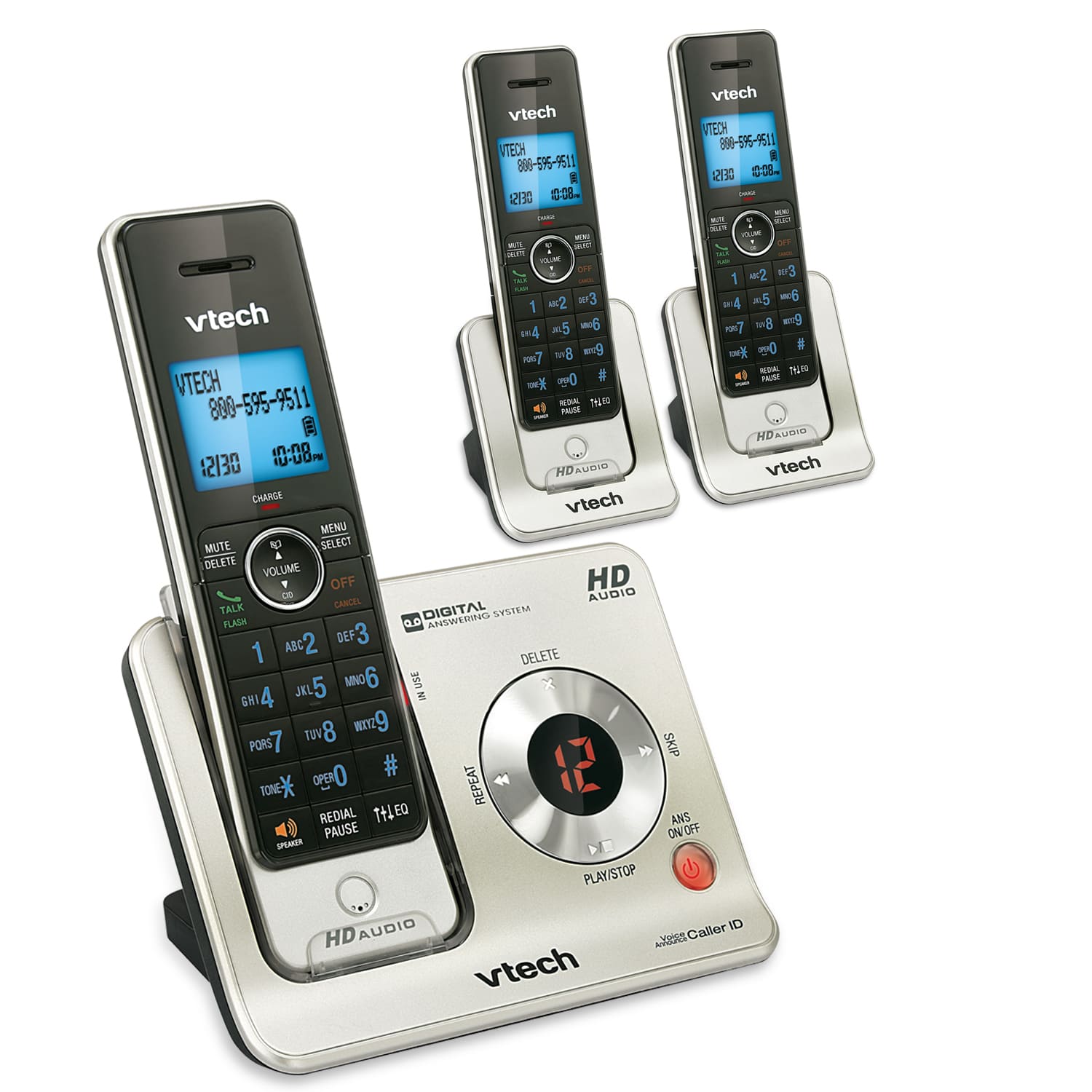5 Handset Answering System with Caller ID/Call Waiting