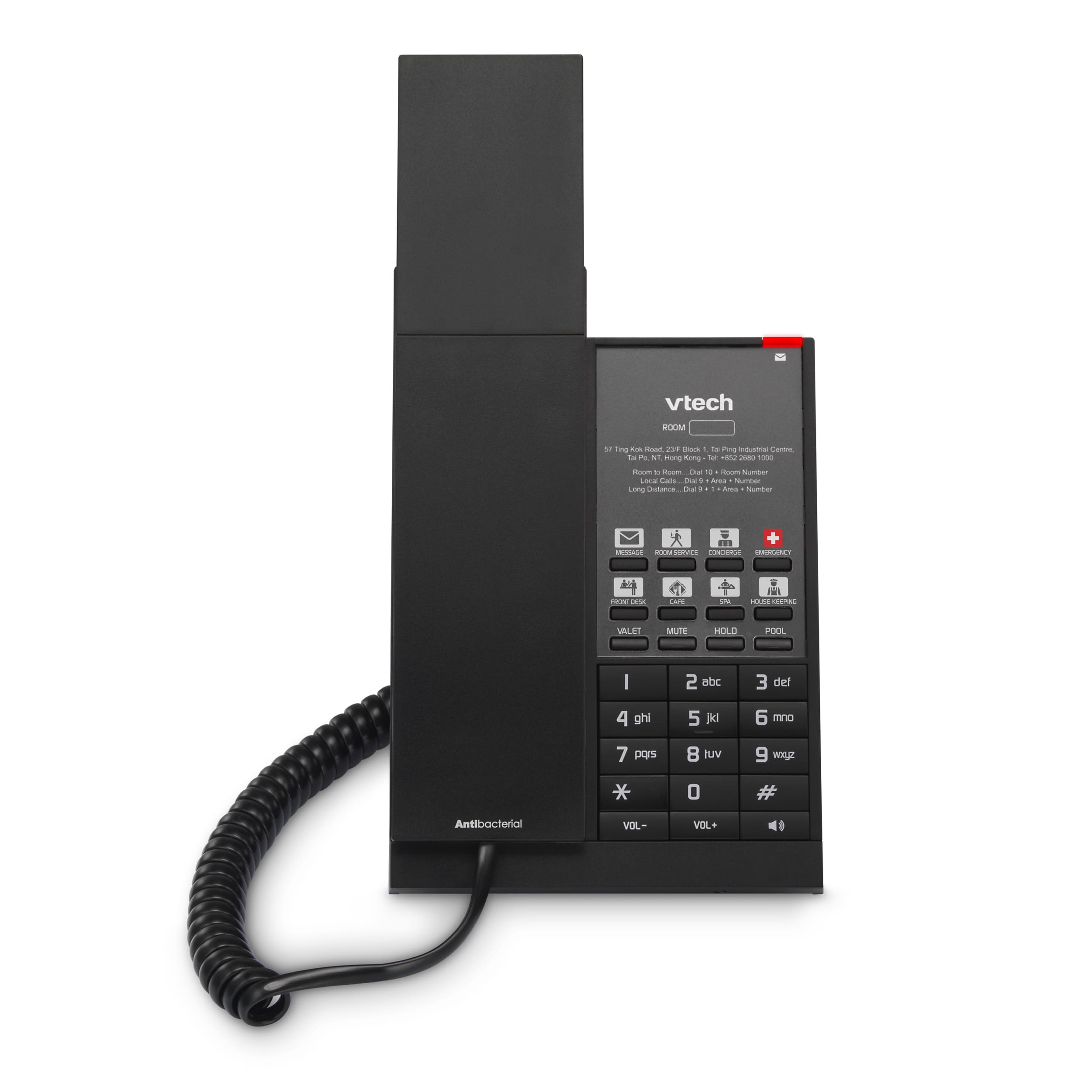Image of 1-Line Analog Corded Phone | NG-A3211 Matte Black