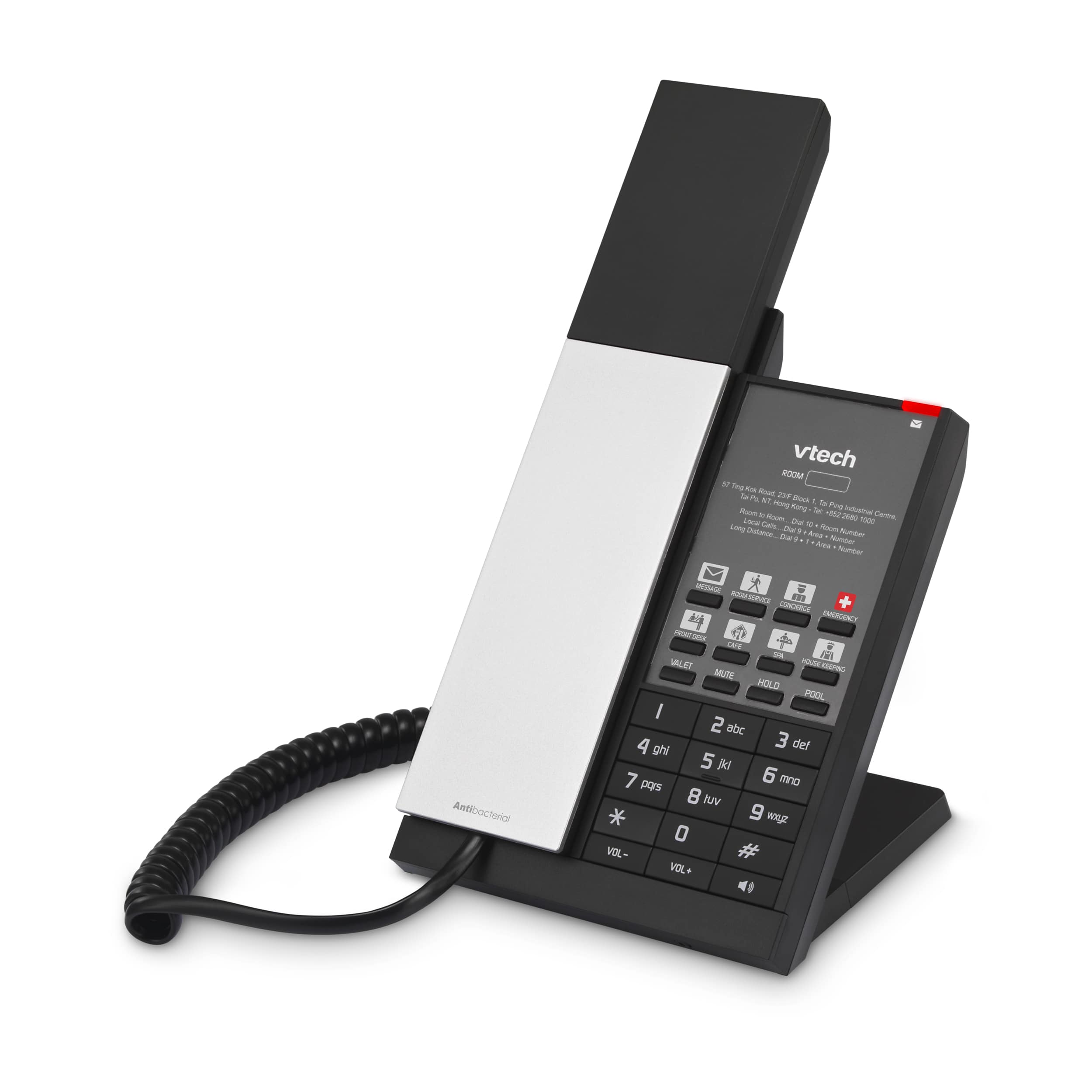 Image of 1-Line SIP Corded Phone | NG-S3211 Silver Black