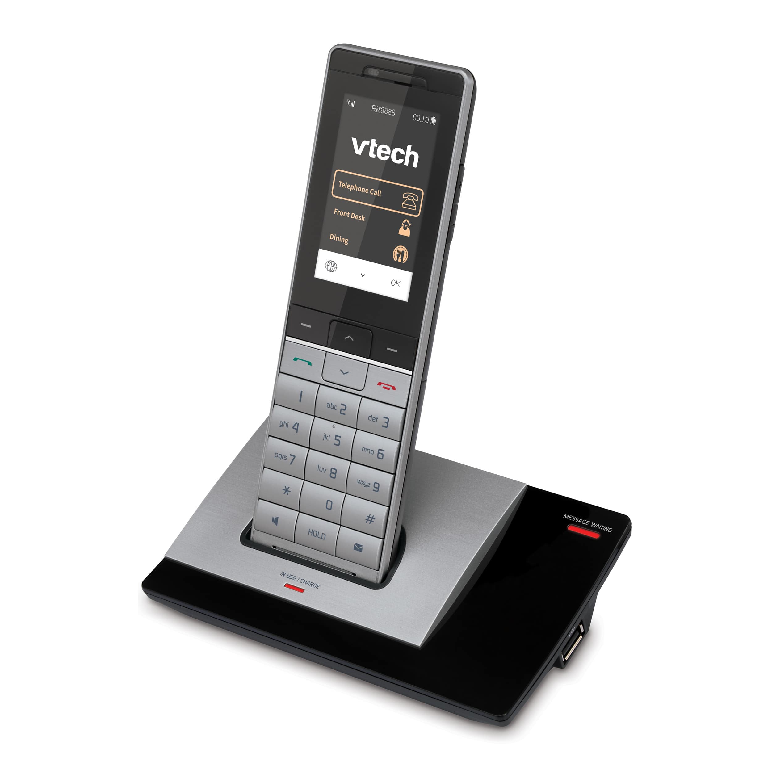 Image of 1-Line SIP Cordless Phone | PMX-S5410 Silver/Black