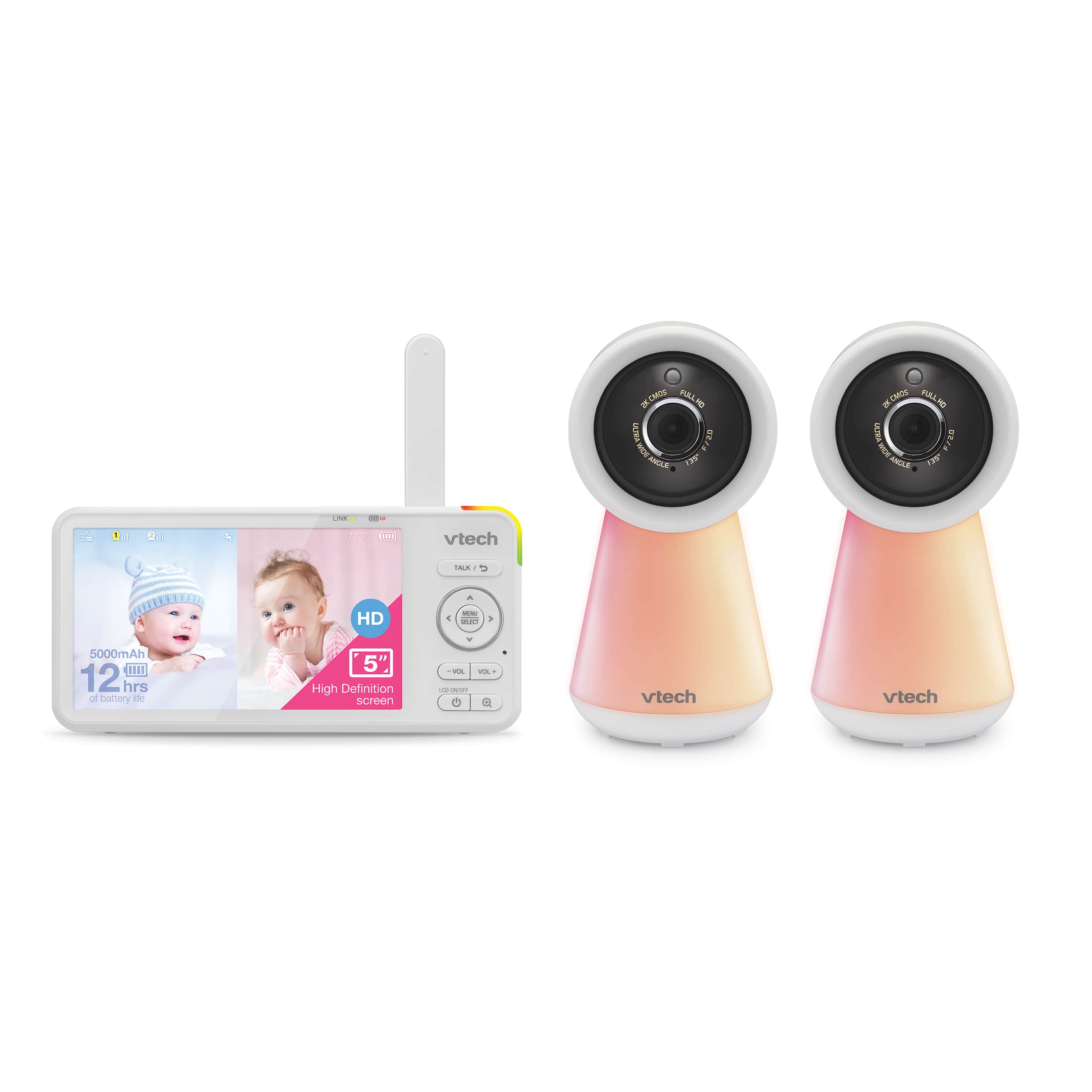 2 Camera 5" Smart Wi-Fi 1080p Video Monitor - view 1