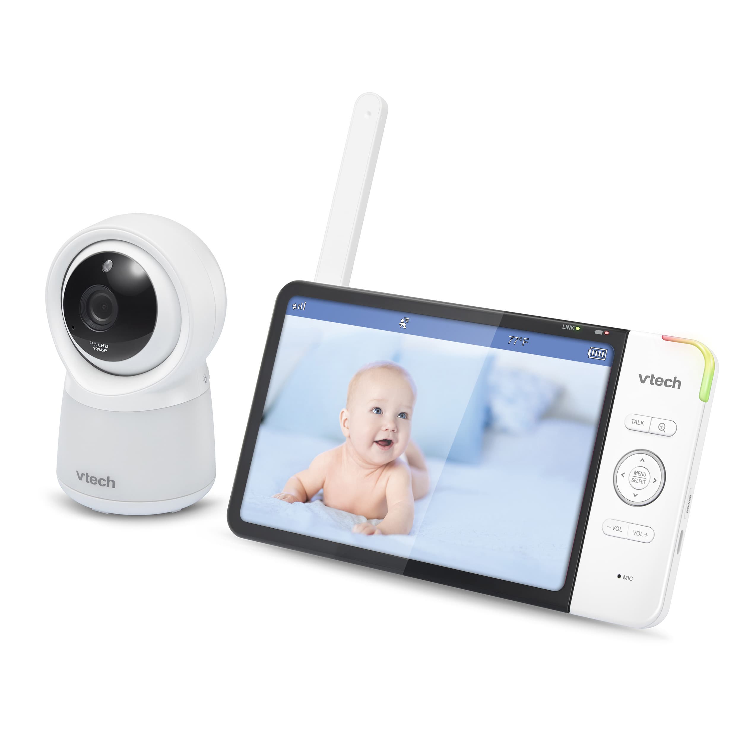 7.0 inch Wireless Night Vision Dual View Video Baby Monitor 
