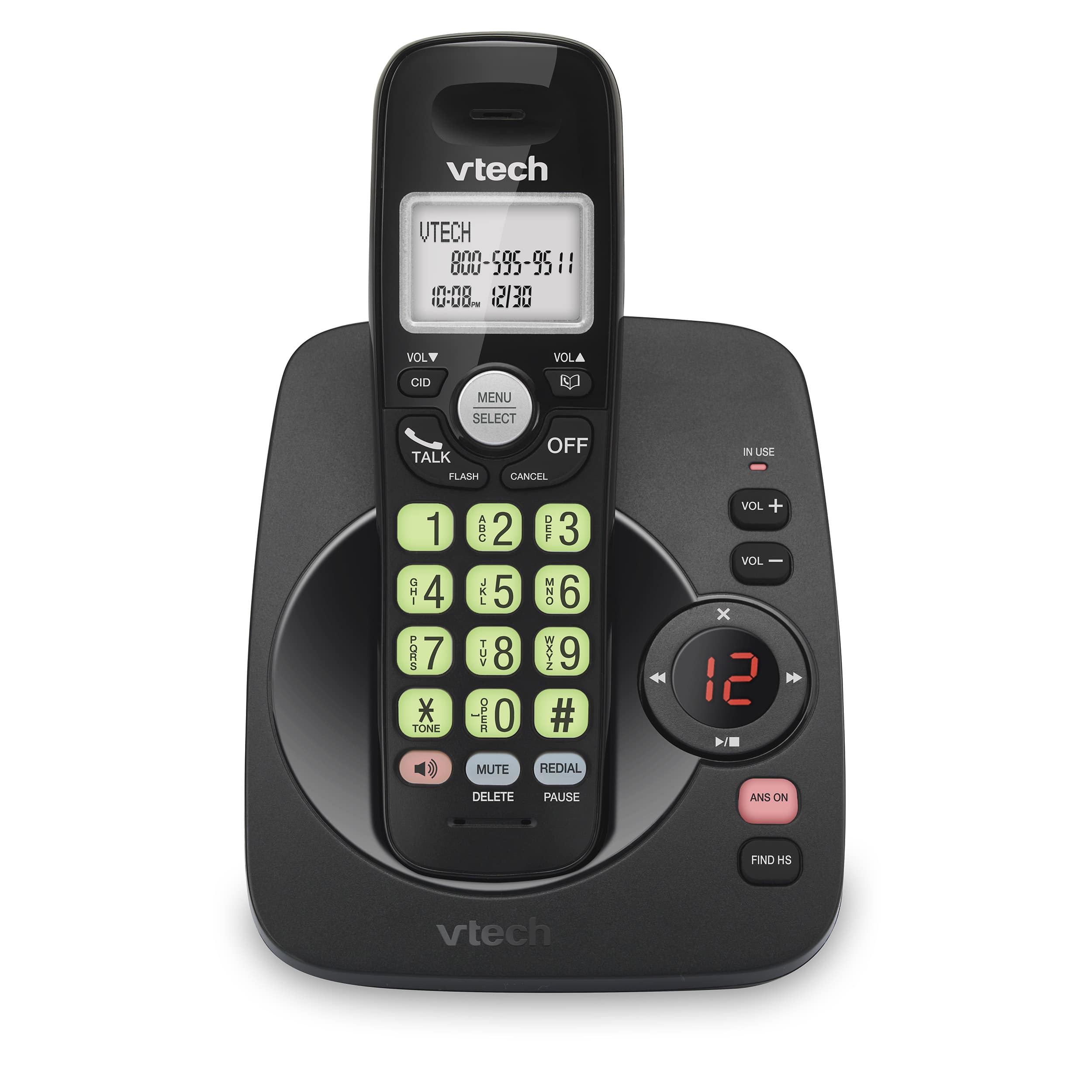 DECT 6.0  Answering System with Full Duplex Speakerphone and Caller ID/Call Waiting - view 1