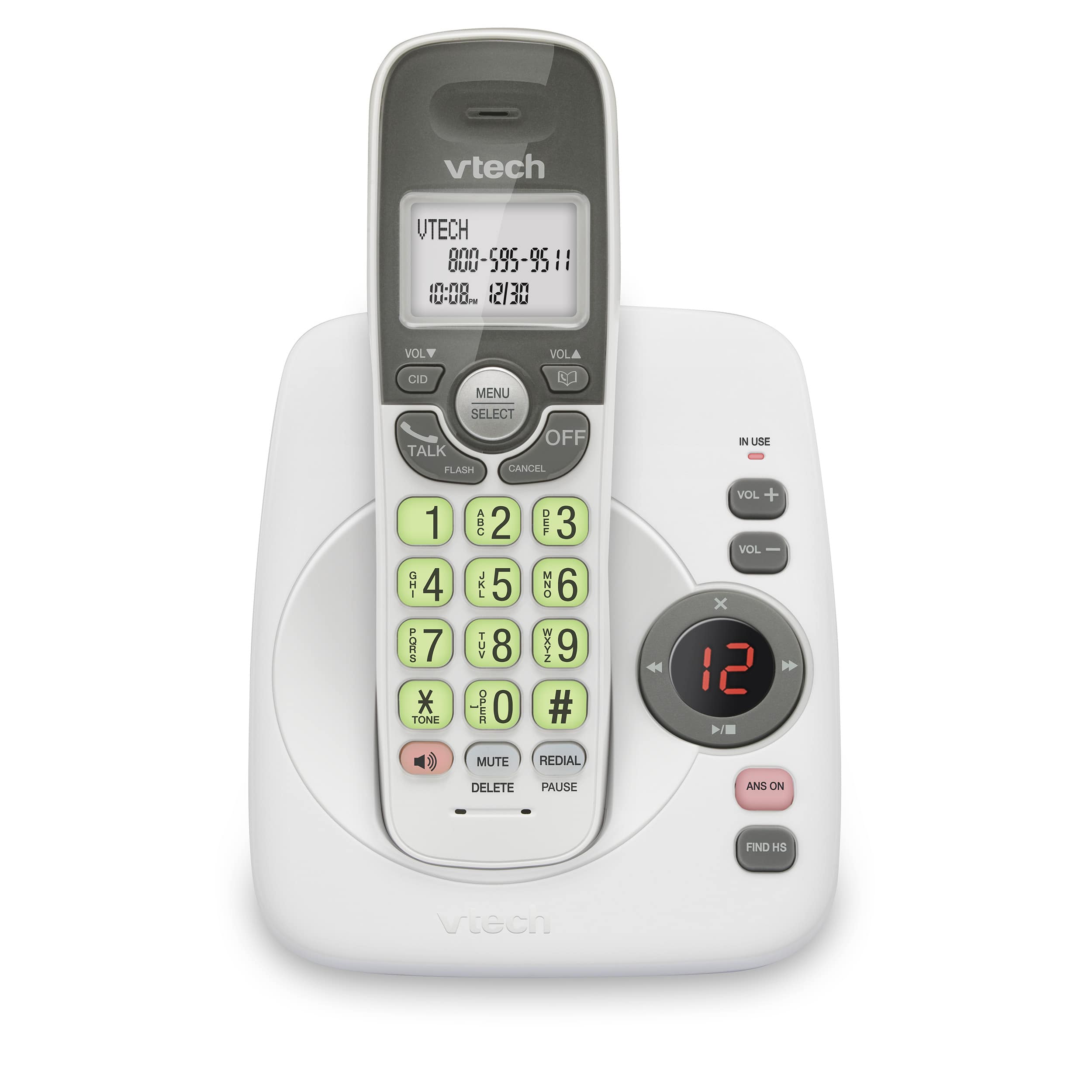DECT 6.0  Answering System with Full Duplex Speakerphone and Caller ID/Call Waiting - view 1