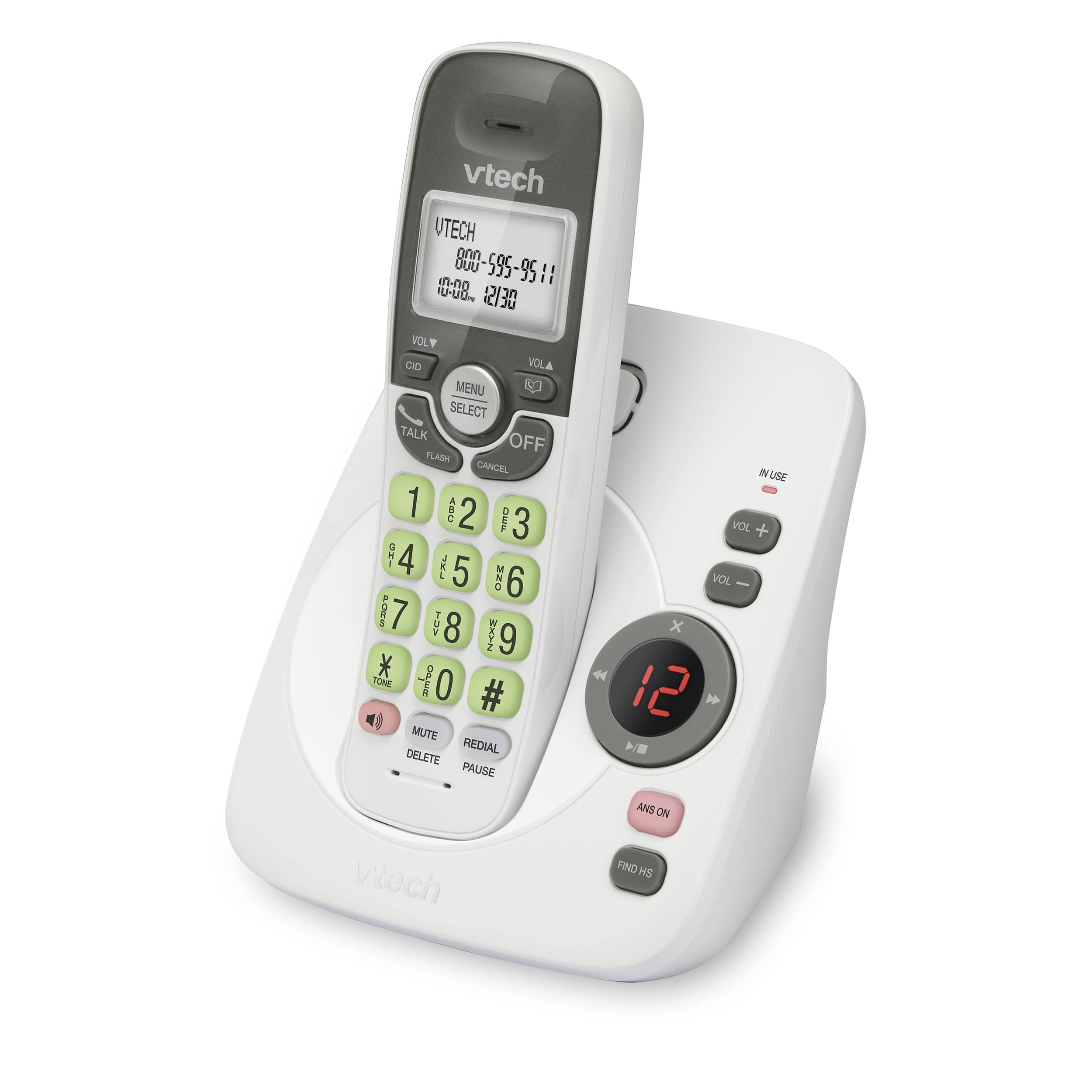 DECT 6.0  Answering System with Full Duplex Speakerphone and Caller ID/Call Waiting - view 2