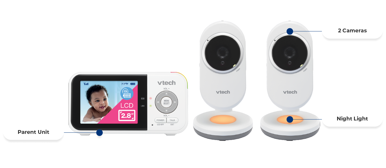2 Cameras, Viewer, Night Light