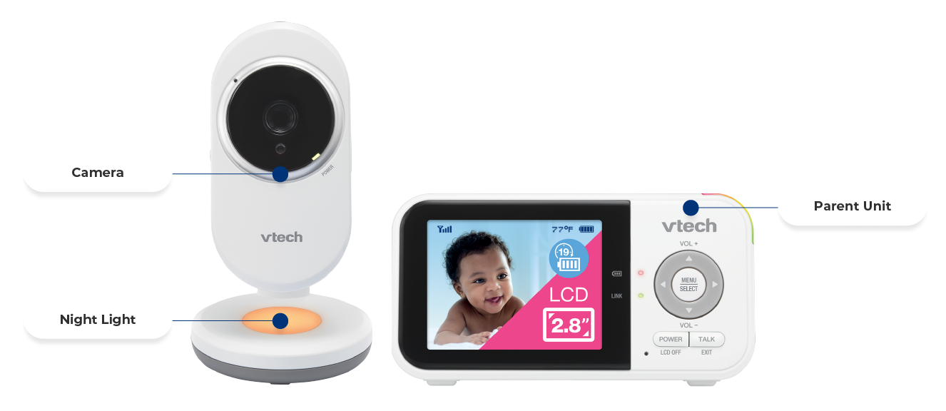 モニター デザート×4 Official VTech® Baby Care | VM3254 video baby monitor