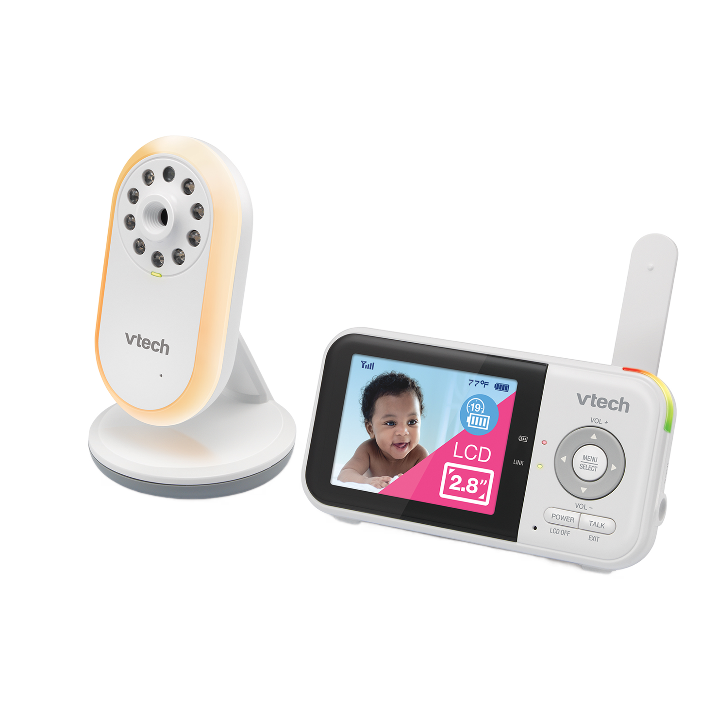 VTech VM3255 Baby Monitor Con Videocamera – Schermo 2,8" LCD, Visione Notturna, Termometro E Ninne Nanne - 6