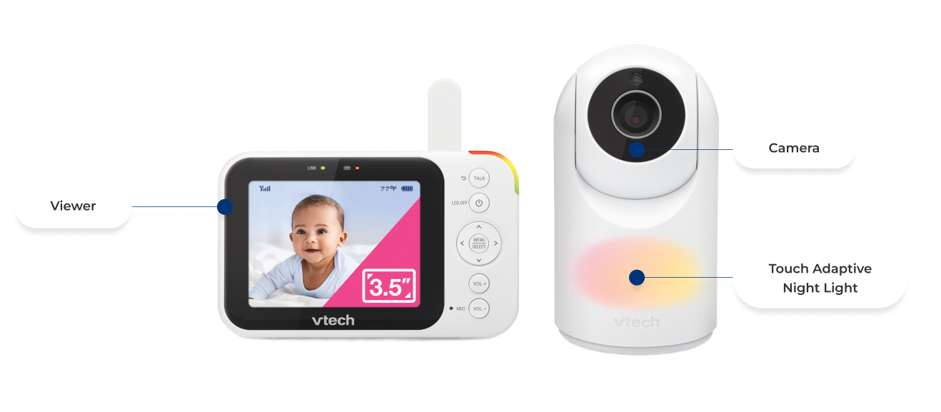 Camera, Viewer, Touch Adaptive Night Light