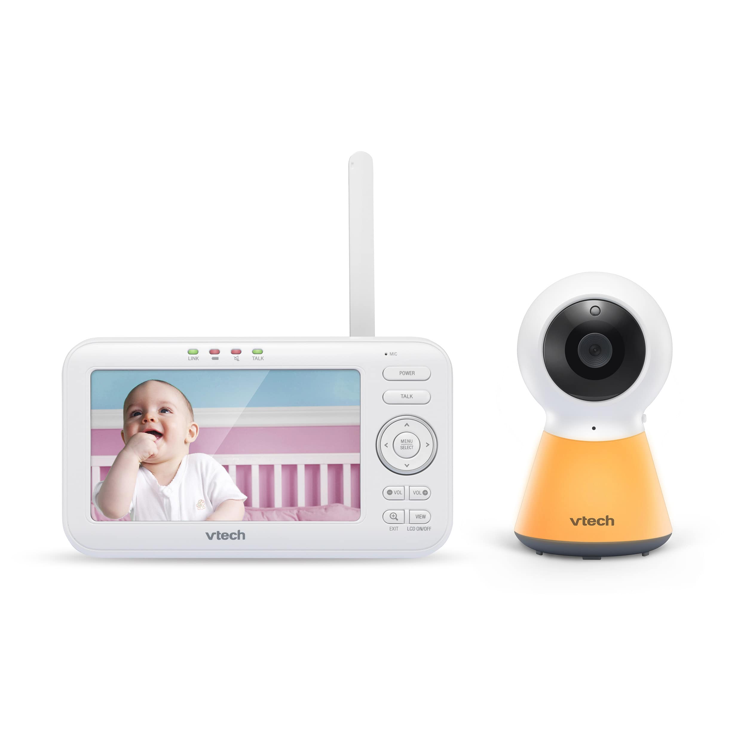 5" Digital Video Baby Monitor with Adaptive Night Light - view 1