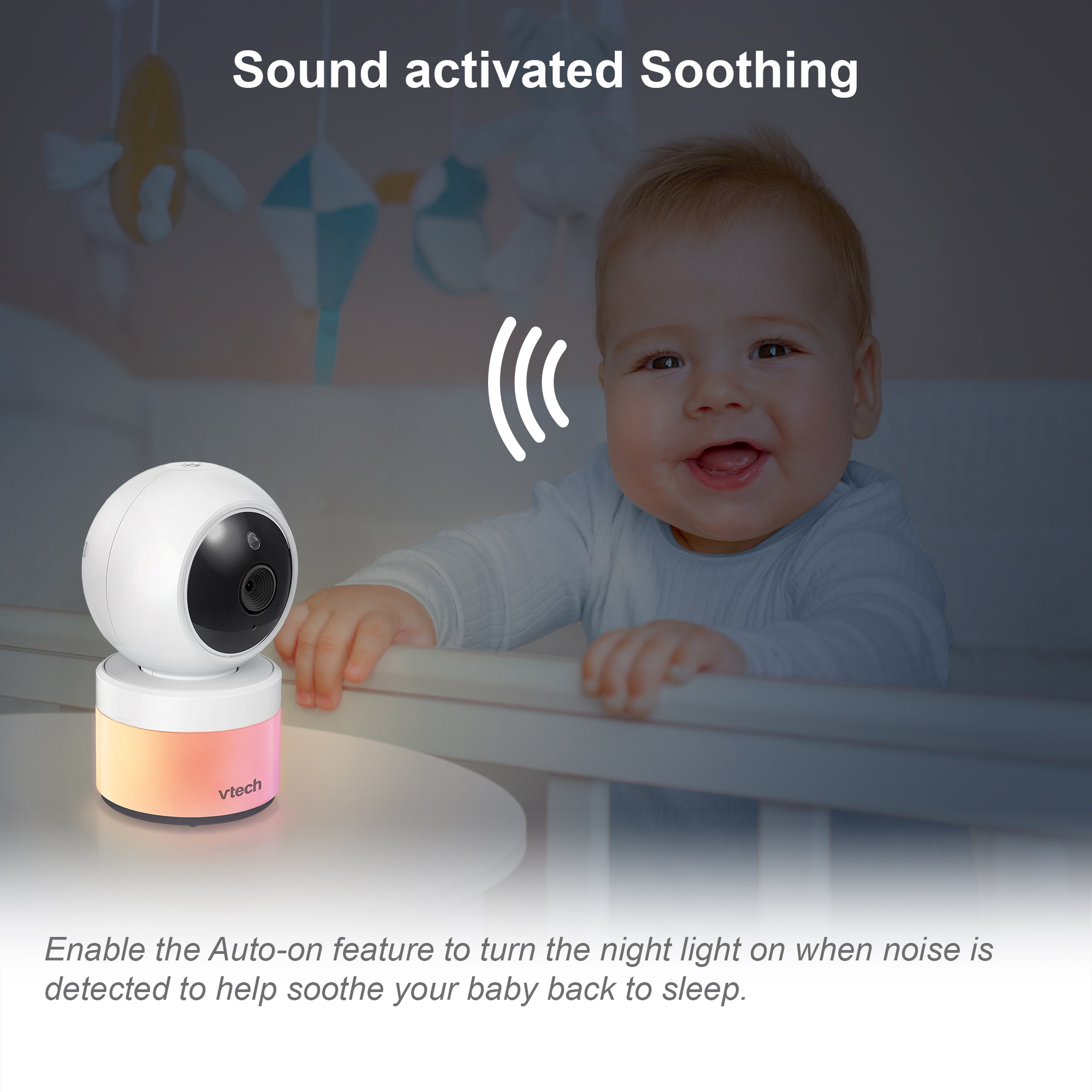 VTech VM5263 5 Digitial Video Baby Monitor with Pan and Tilt and Night  Light
