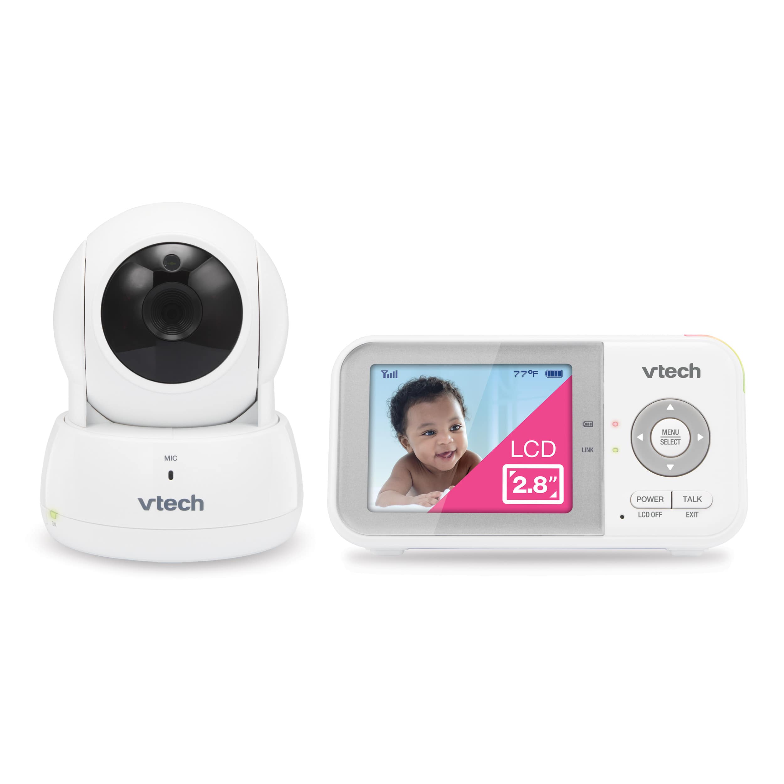2.8" Digital Video Baby Monitor with Pan & Tilt - view 1