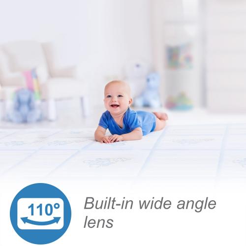 VTech Le moniteur vidéo Wi-Fi intelligent pour bébé avec écran de 5 po et  caméra HD 1080p à panoramique et inclinaison à 360 degrés, blanc RM5764HD  de VTech RM5764 