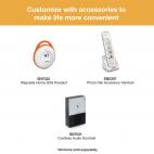 3 Handset Amplified Corded/Cordless Answering System with Wearable Home SOS Pendant and Smart Call Blocker - view 3