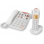 3 Handset Amplified Corded/Cordless Answering System with Wearable Home SOS Pendant and Smart Call Blocker - view 5