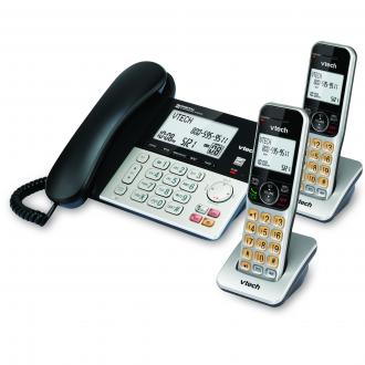 2 Handset Answering System with Large Displays and Call Block - view 3