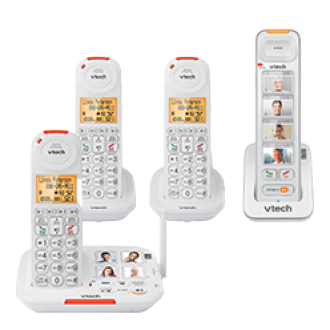 Téléphone DECT Sans Fil avec Haut Parleur VTech Solo CS1100 / Taupe