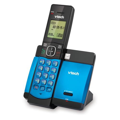 Display larger image of Blue Cordless Phone with Caller ID/Call Waiting - view 2