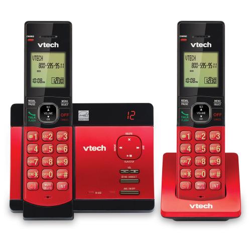 Display larger image of 2 Handset Cordless Phone System with Caller ID/Call Waiting - view 1