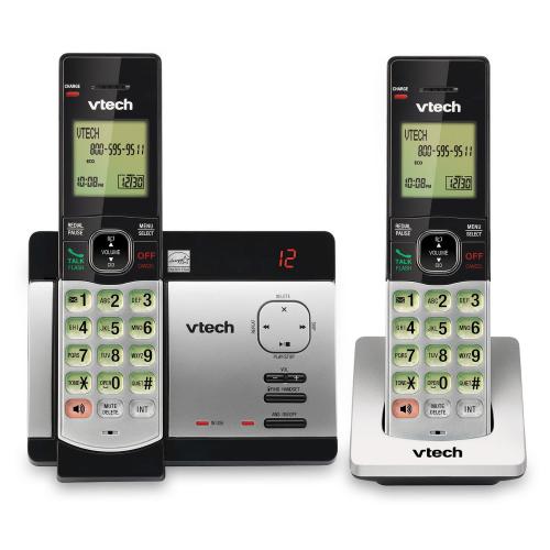 Display larger image of 2 Handset Cordless Phone System with Caller ID/Call Waiting - view 1