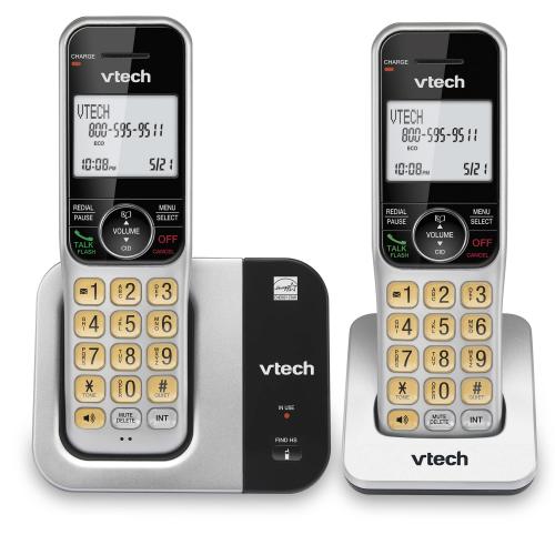 Display larger image of 2-Handset DECT 6.0 Expandable Cordless Phone with Call Block - view 1