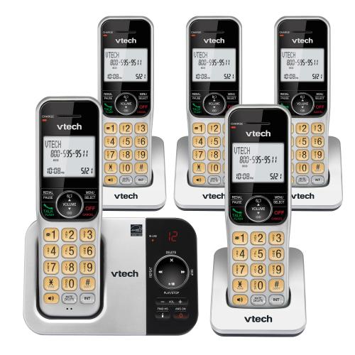 Display larger image of 5 Handset Cordless Phone with Caller ID/Call Waiting - view 1