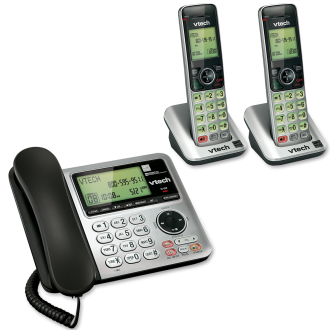 3 Handset Answering System with Caller ID/Call Waiting - view 2
